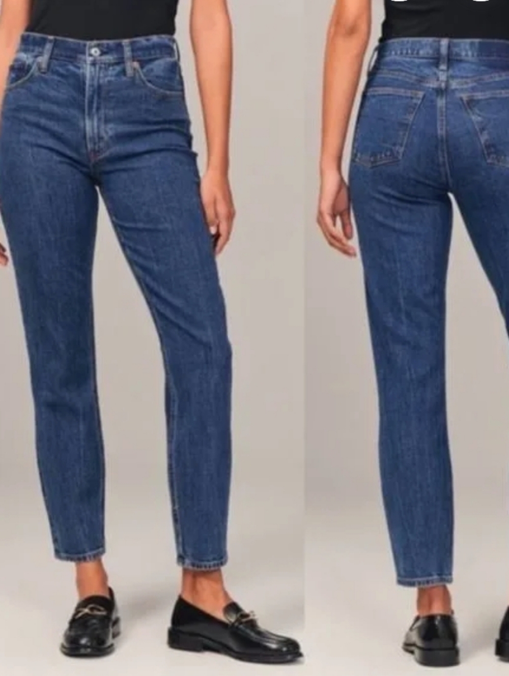{29/8} Abercrombie & Fitch The Mom High Rise Blue Jeans